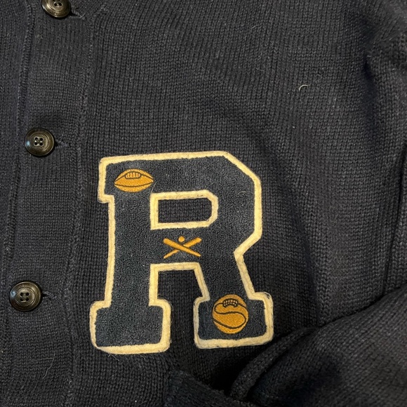 Polo ralph lauren cardigan coach basketball tigers sweater - Picture 2 of 3
